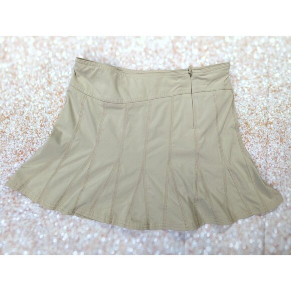 Athleta Womens Tan Athletic Skort Size 2 comfort stretch Polyester Spandex - Picture 7 of 9
